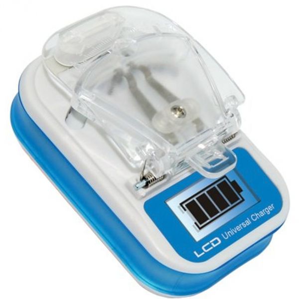 Carregador Digital universal de bateria visor Lcd bivolt