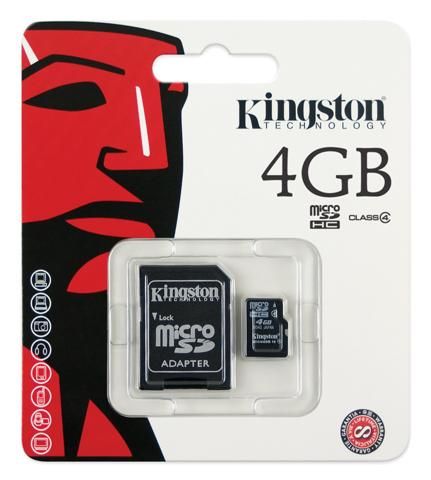 Cartão de Memória Kingston 4GB